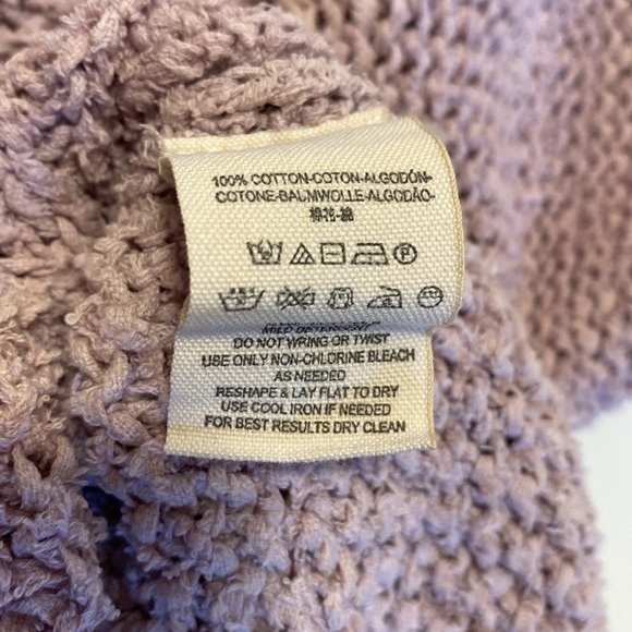 Free People Light Purple Coco V-neck sweater Size Large - Picture 9 of 13